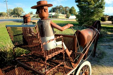 Steel Horse & Cart, Lockhart, New South Wales, Australia
