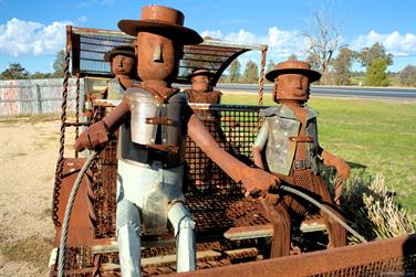 Steel Horse & Cart, Lockhart, New South Wales, Australia