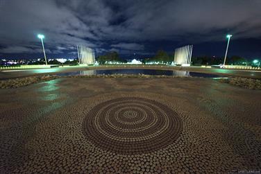 Parliament House at night, Canberra, Australian Capital Territory