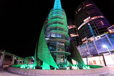 The Bell Tower at night, Perth, capital city of Western Australia
