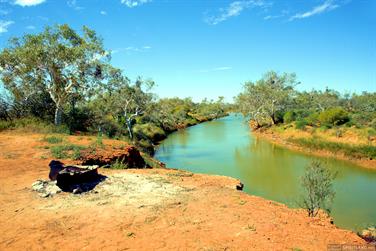 Murchison River on the Carnarvon-Mullewa Road, Western Australia