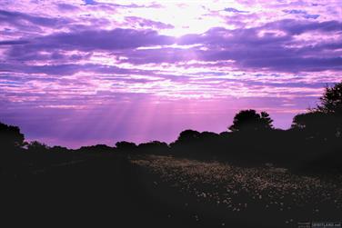 Sunbeams N-W of Cue, Murchison, Western Australia